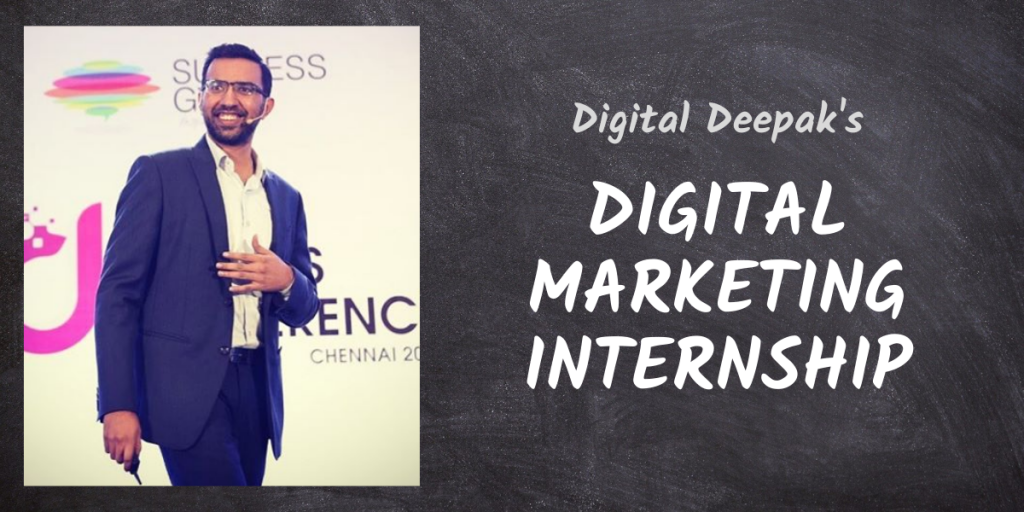 Digital Deepak - Digital Marketing Internship