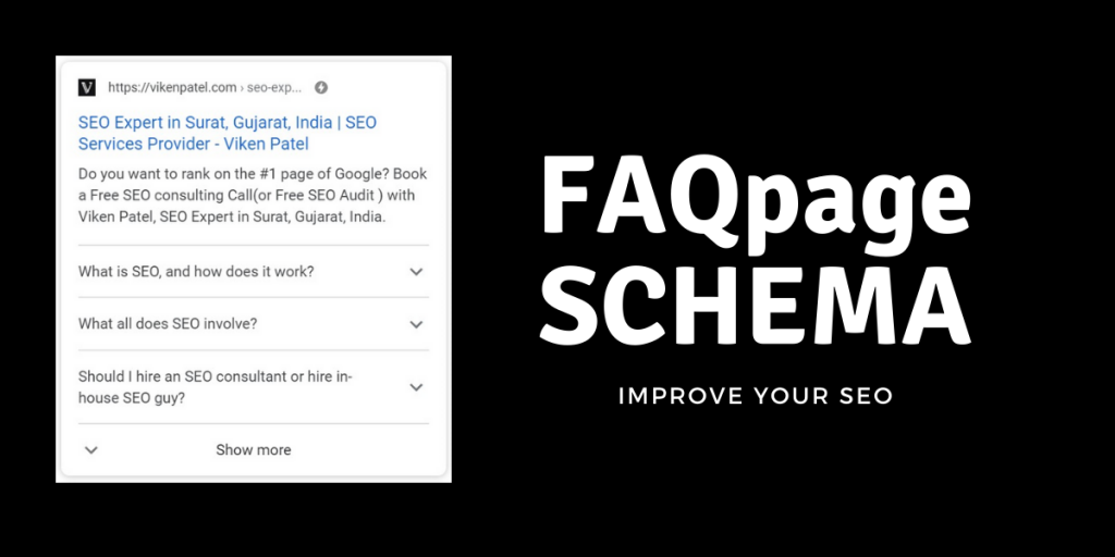 FAQpage Schema markup display in Google